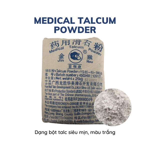 Medical Talcum Powder Bột talc dược và Thực phẩm