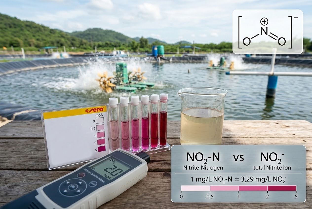 test kit no2 trong nuôi tôm