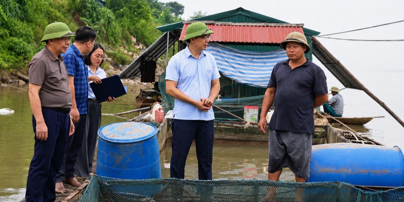 Thiệt hại gần 3,8 tỷ đồng sau sự cố nước sông Đà xuống thấp bất thường