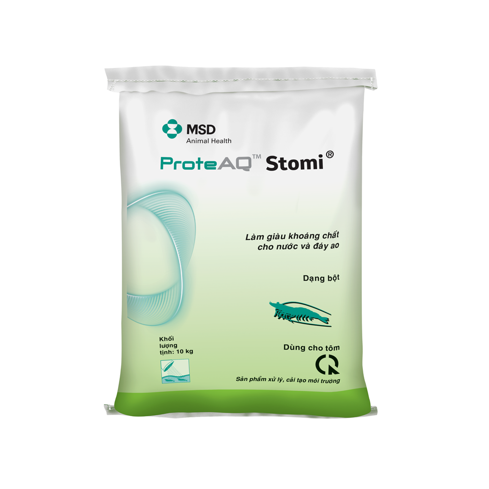 STOMI Khoáng đa vi lượng giúp tăng và ổn định độ kiềm, pH và màu nước ao