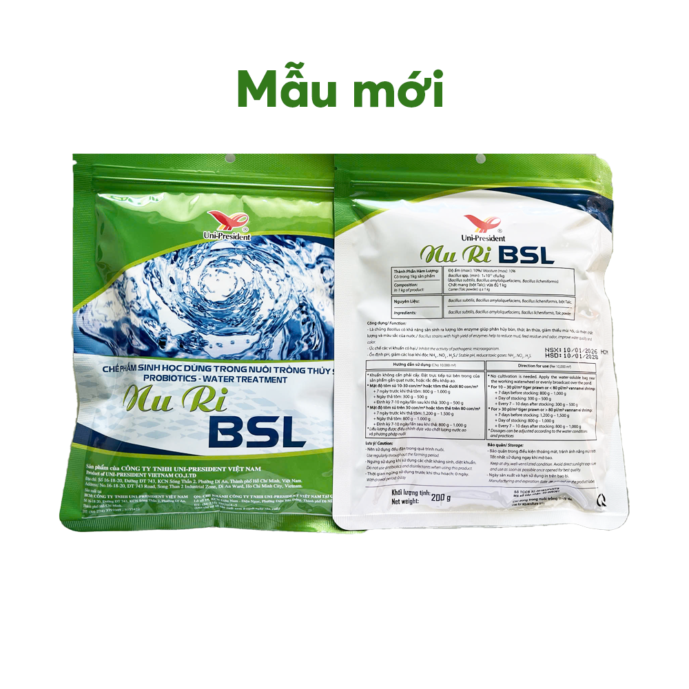 Men vi sinh BSL Up xử lý tảo tàn lợn cợn khí độc nước dơ đục gây màu tảo khuê trà