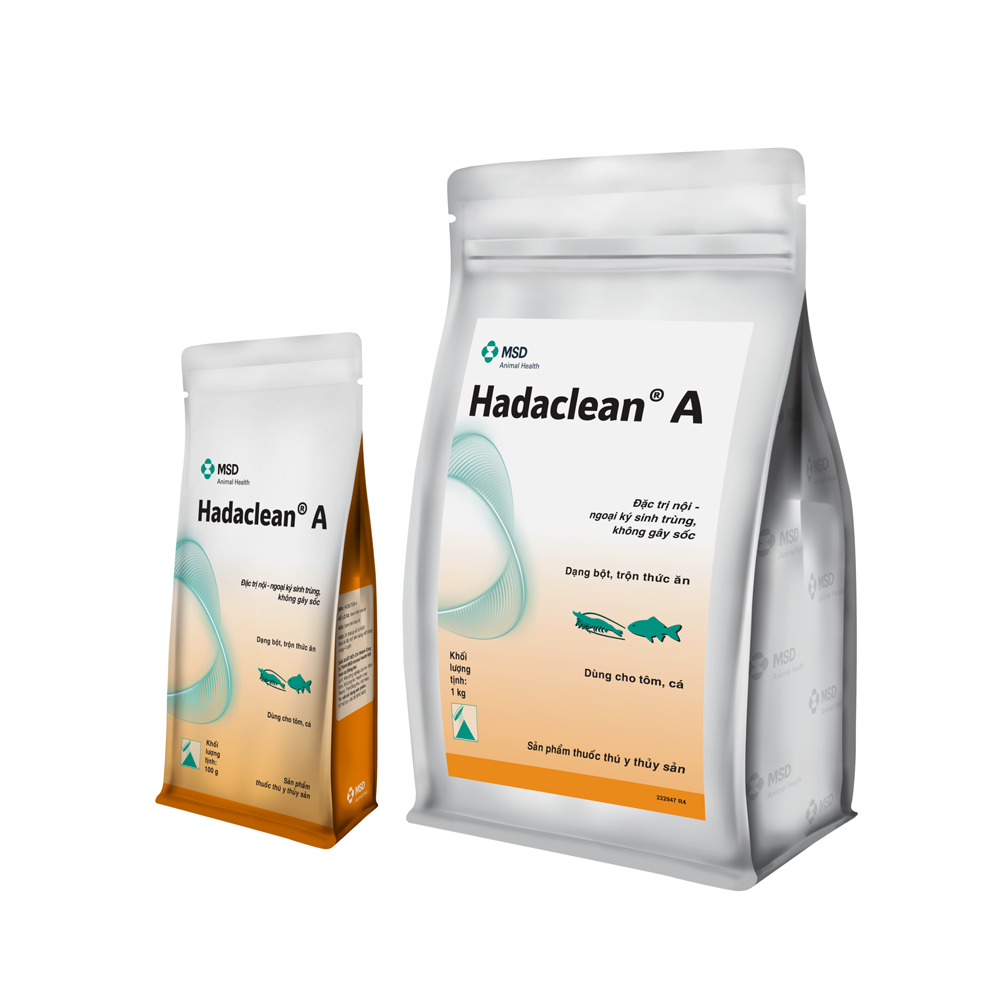 Hadaclean A trị nội- ngoại kí sinh trùng cho tôm
