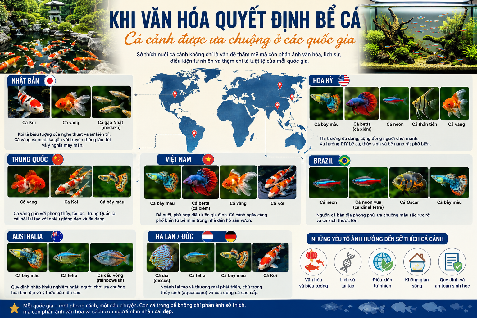 Tổng hợp các loài cá cảnh được ưa chuộng trên thế giới Cá cảnh