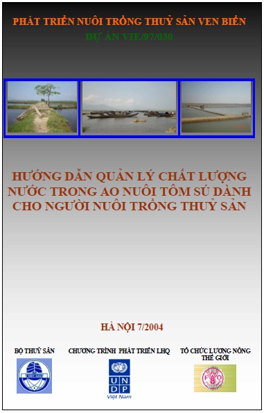 Hướng dẫn quản lý chất lượng nước trong ao nuôi tôm sú