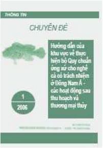 Hướng dẫn của khu vực về thực hiện bộ Quy chuẩn ứng xử cho nghề cá có trách nhiệm ở Đông Nam Á