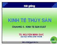 Bài giảng "Kỹ thuật sản xuất trong NTTS"