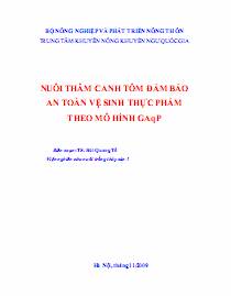 Nuôi thâm canh tôm đảm bảo an toàn vệ sinh thực phẩm theo mô hình GAqP