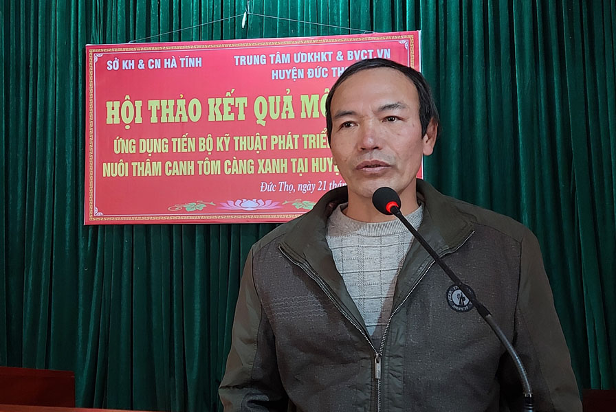 Nuôi tôm canh tôm càng xanh