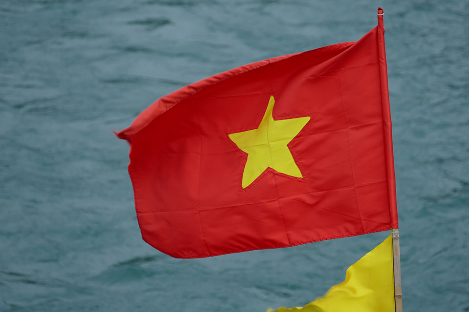 cờ Việt Nam trên biển
