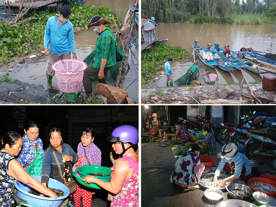 chợ âm phủ mùa nước nổi miền Tây