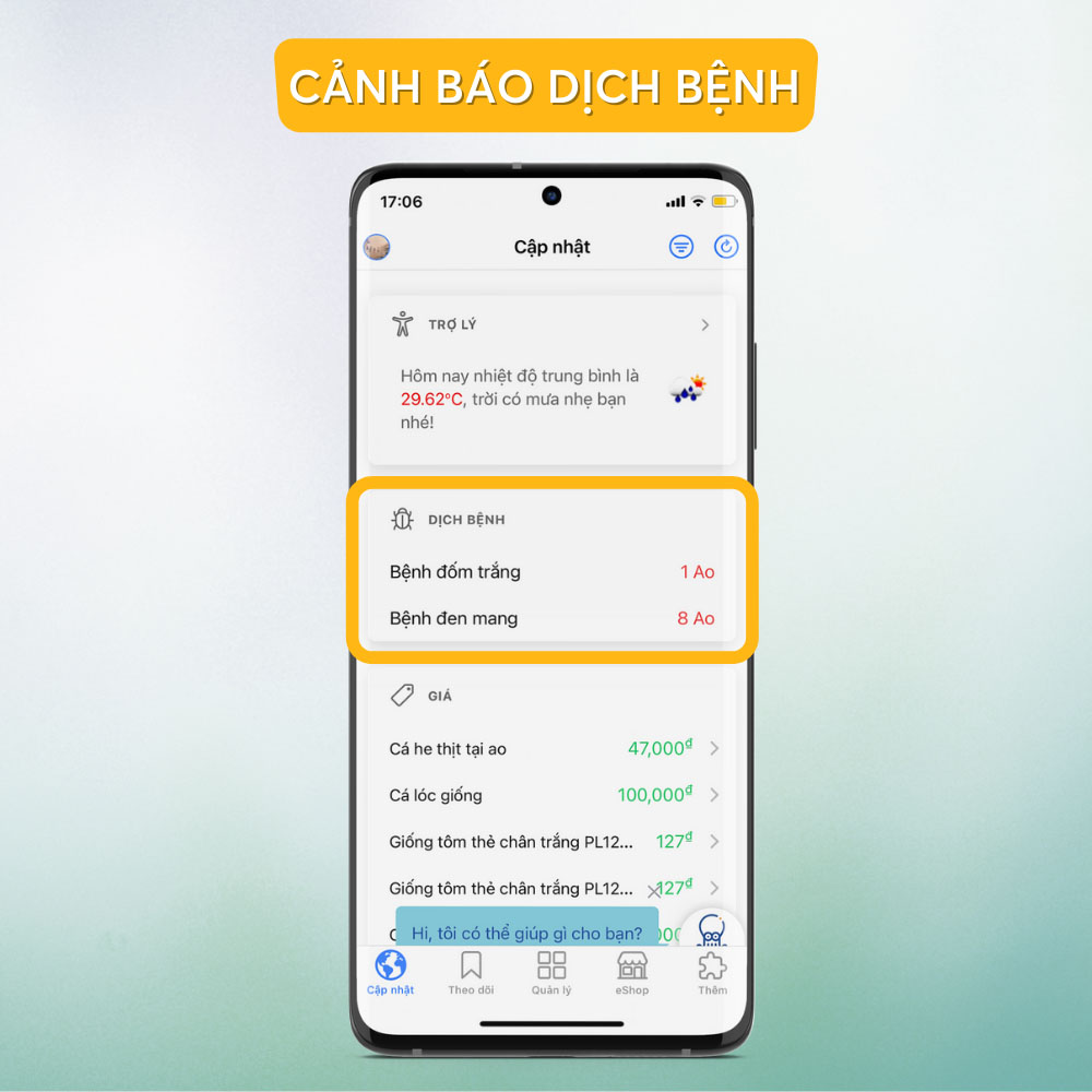 cảnh báo dịch bệnh