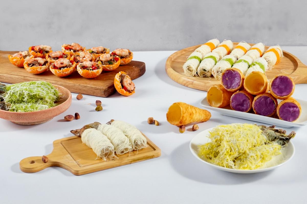 Các món ăn kết hợp sợi kataifi