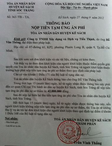 nop tien an phi kế sách