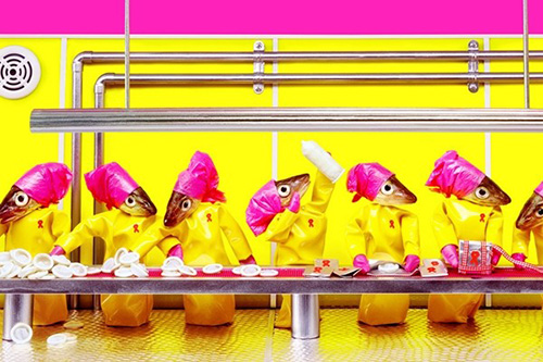 Công nhân chế biến thực phẩm.