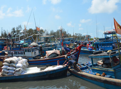 chuẩn bị ra khơi