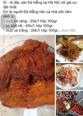 mực qua chế biến