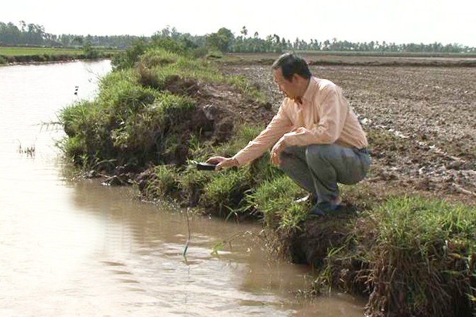 Long An: Mặn 4g/l xâm nhập sâu vào nội đồng hơn 50 km