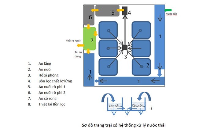 Thiết kế hệ thống xử lý nước thải trong hệ thống trang trại nuôi tôm