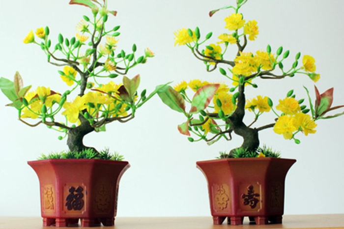 Chàng trai làm hoa mai từ vảy cá