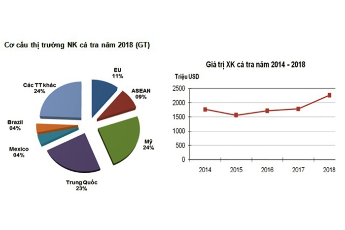 Xuất khẩu cá tra năm 2018, định hướng thị trường năm 2019