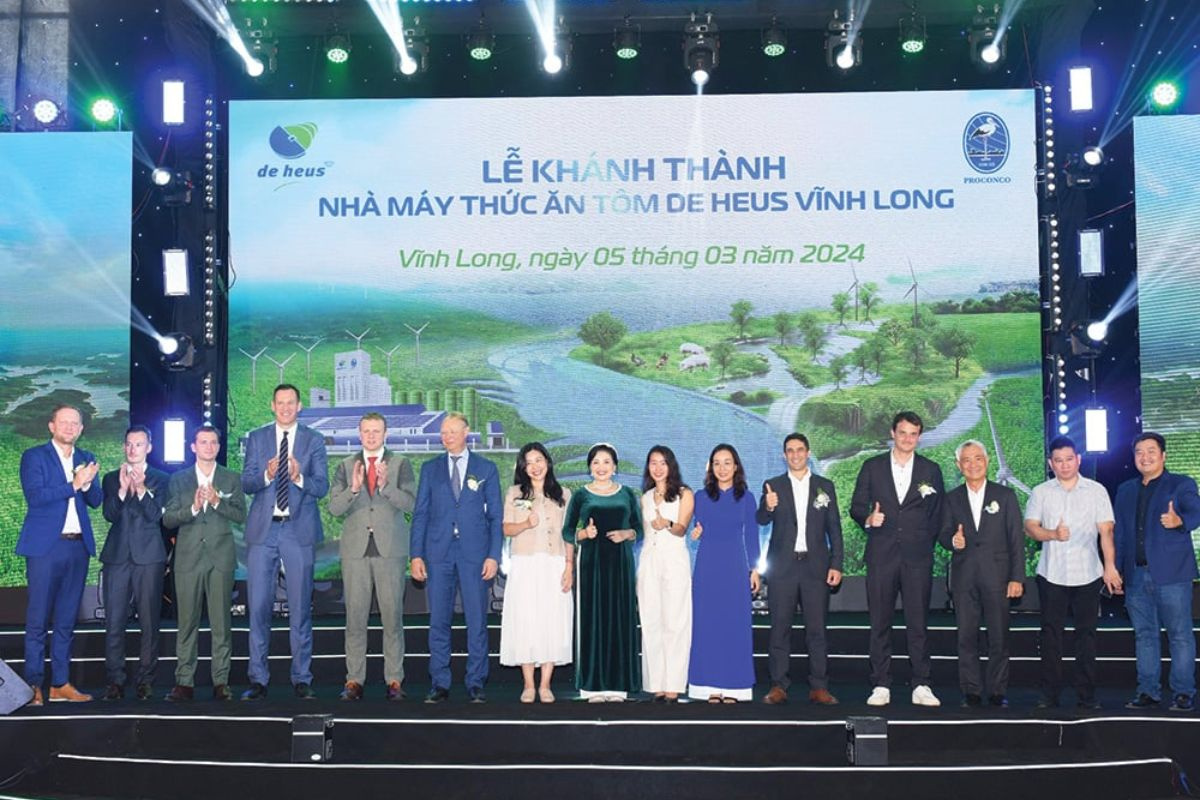 De Heus khánh thành nhà máy thức ăn cho tôm tại Vĩnh Long