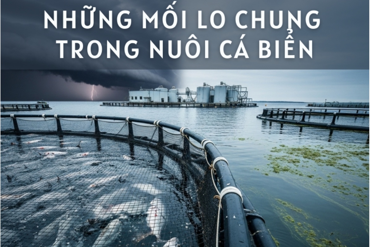 Nuôi cá biển phải đối mặt với nhiều rủi ro: biến động môi trường, thời tiết khắc nghiệt, dịch bệnh