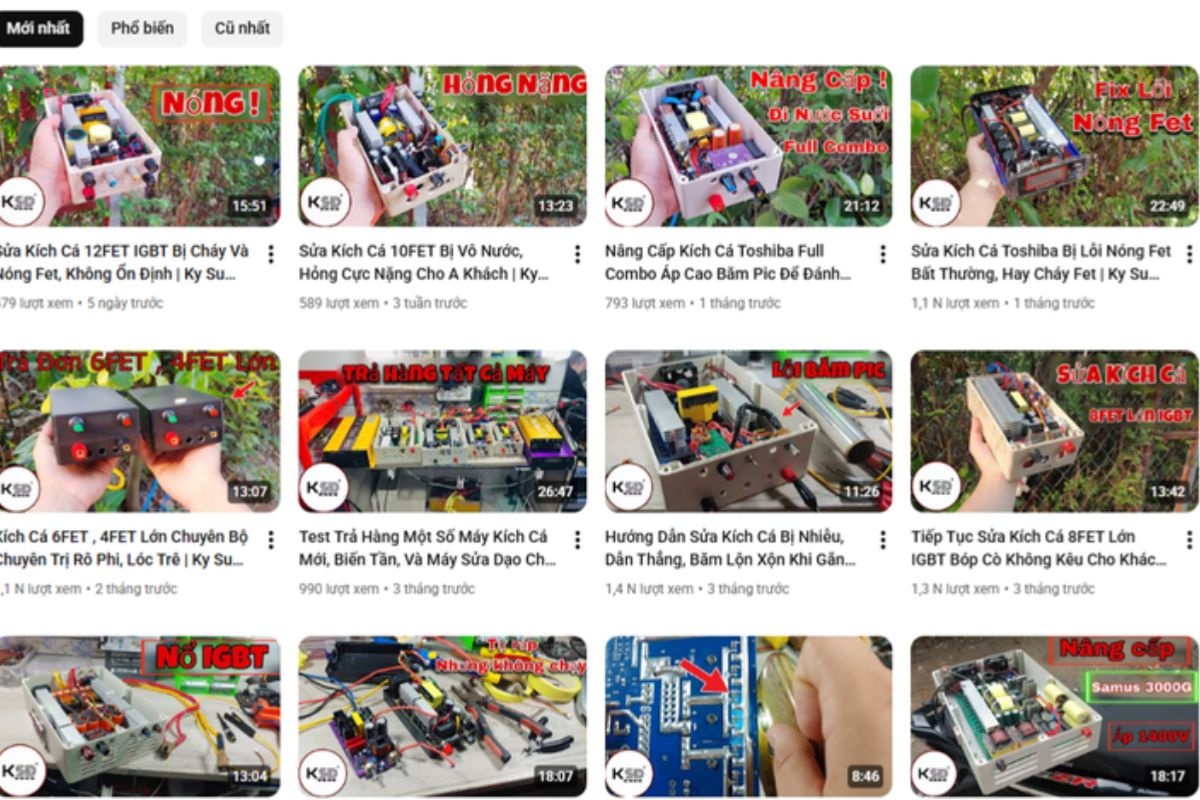 Dụng cụ kích cá