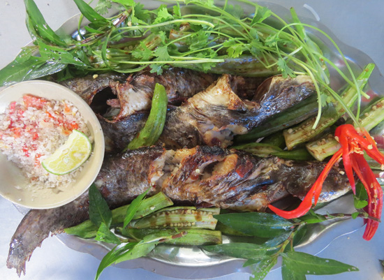 cá leo nướng