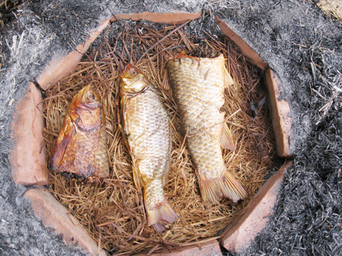 cá nướng úp chậu