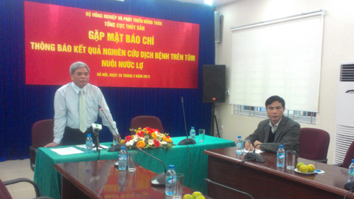 Ông Phạm Anh Tuấn: Ước tính năm 2012, thiệt hại do dịch bệnh trên tôm khoảng 4.000 tỷ đồng