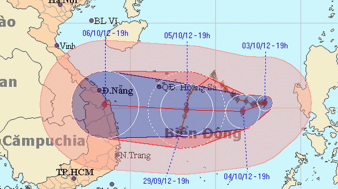 đường đi bão số 7