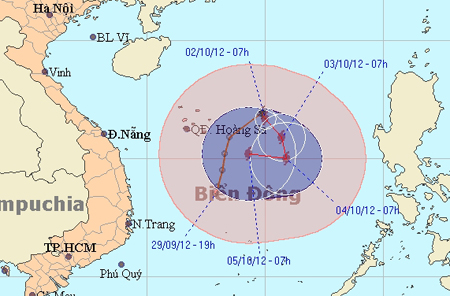 Đường đi của bão số 7 còn diễn biến phức tạp