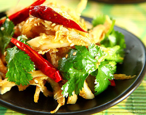 cá điêu hồng trộn vừng chua cay