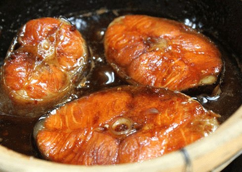 cá kho, vị mặn cá kho, giảm vị mặn