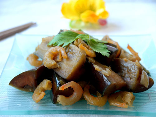 Cà tím xào tôm đơn giản mà ngon