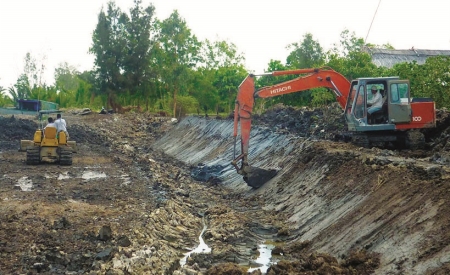cải tạo ao tôm công nghiệp