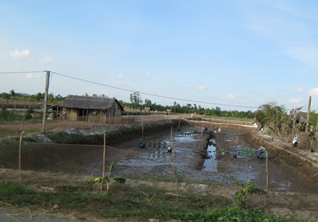 cải tạo đáy ao
