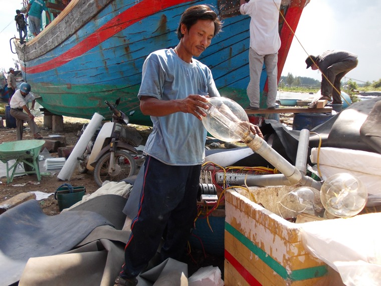 Tàu ông Minh trúng đậm cá ngừ.