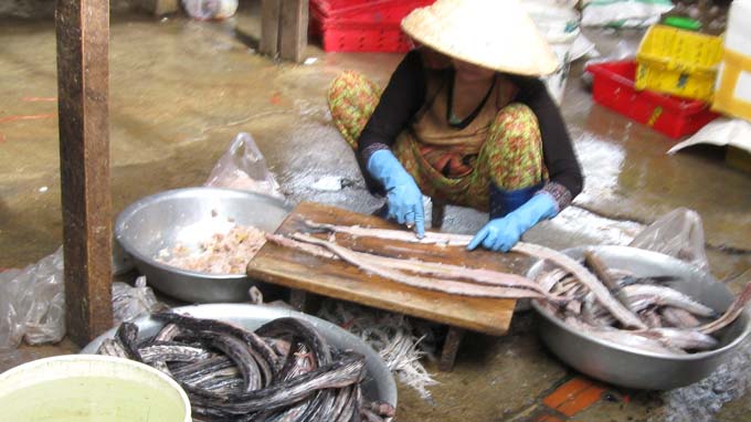 chế biến chả cá