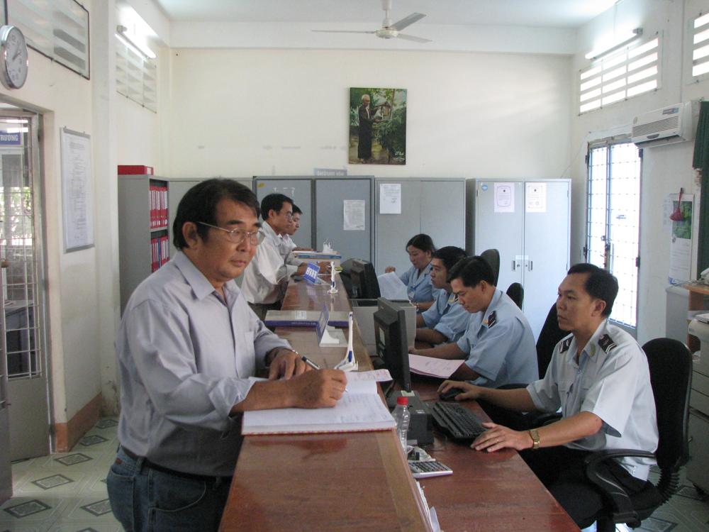 Hoạt động nghiệp vụ tại Cục Hải quan An Giang.