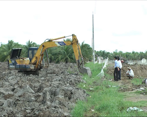 Đào ao nuôi tôm