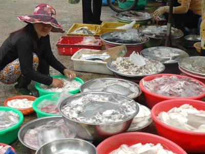 hải sản ngâm hóa chất