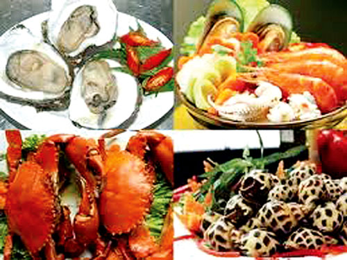 hải sản vùng vịnh