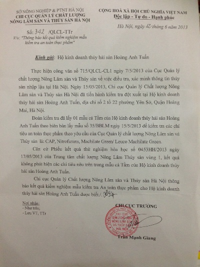 kiểm tra cá tầm, chất lượng cá tầm