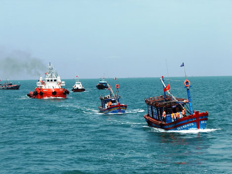 khai thác trên biển