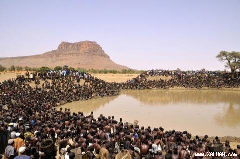 Kỳ thú tục bắt cá một lần trong năm ở Mali