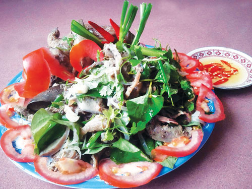 cá bò gù, cá ngừ, gỏi