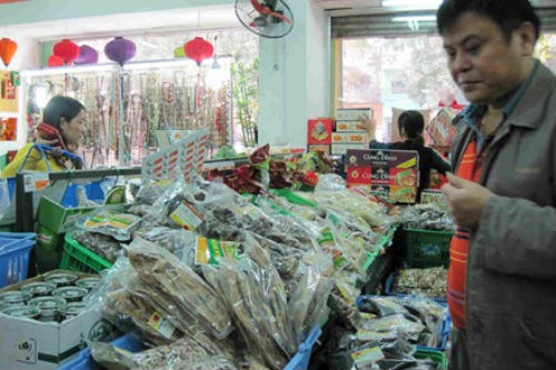 măng khô chứa chất bảo quản