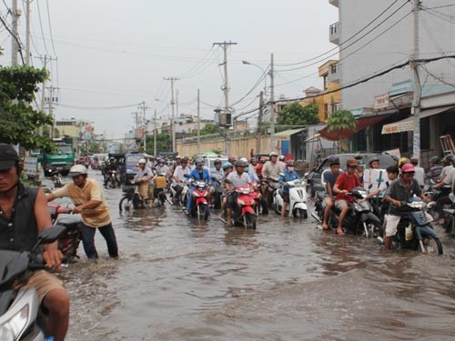 ngập lụt do biến đổi khí hậu