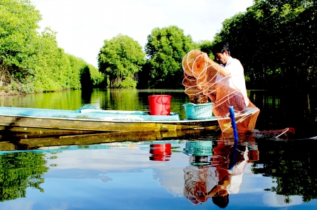 nuôi tôm quảng canh